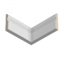 Плинтус напольный из ЛДФ Ultrawood  Base 0010 (2440 x 127 x 25 мм.)