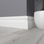 Плинтус напольный из ЛДФ Ultrawood  Base 0010 (2440 x 127 x 25 мм.)