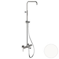 Душевая система с изливом Remer Energy EY34ASSDBO, белый матовый EY34ASSDBO