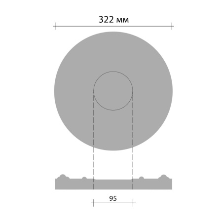 Розетка потолочная  80203/10