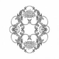 Розетка RODECOR 87114br потолочная из полимерного гипса - Готовое решение Rodecor из элементов