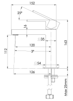 Смеситель для раковины Mariani Rebel A37380RE12, белый матовый A37380RE12