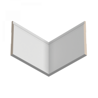 Плинтус напольный из ЛДФ Ultrawood  Base 0007 (2440 x 185 x 15 мм.)