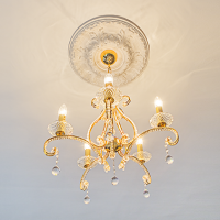 Розетка потолочная с рисунком  1.56.021 из полиуретана Европласт - Орнаментальная розетка