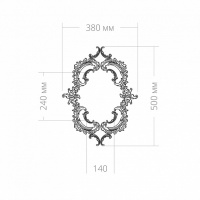 Розетка RODECOR 87020rc потолочная из полимерного гипса - Готовое решение Rodecor из элементов