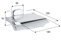 Бумагодержатель Remer Suite SU60CR SU60CR