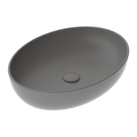 Раковина накладная 55x42 см GSG Ceramic Design Easy EALAVOV55020, цемент EALAVOV55020