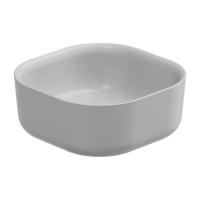 Раковина накладная 42 см GSG Ceramic Design Hit! HILAVQU42000, белый глянцевый HILAVQU42000