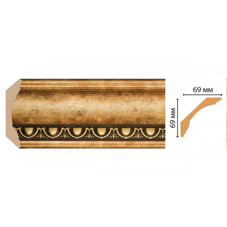 Карниз потолочный  100D-57
