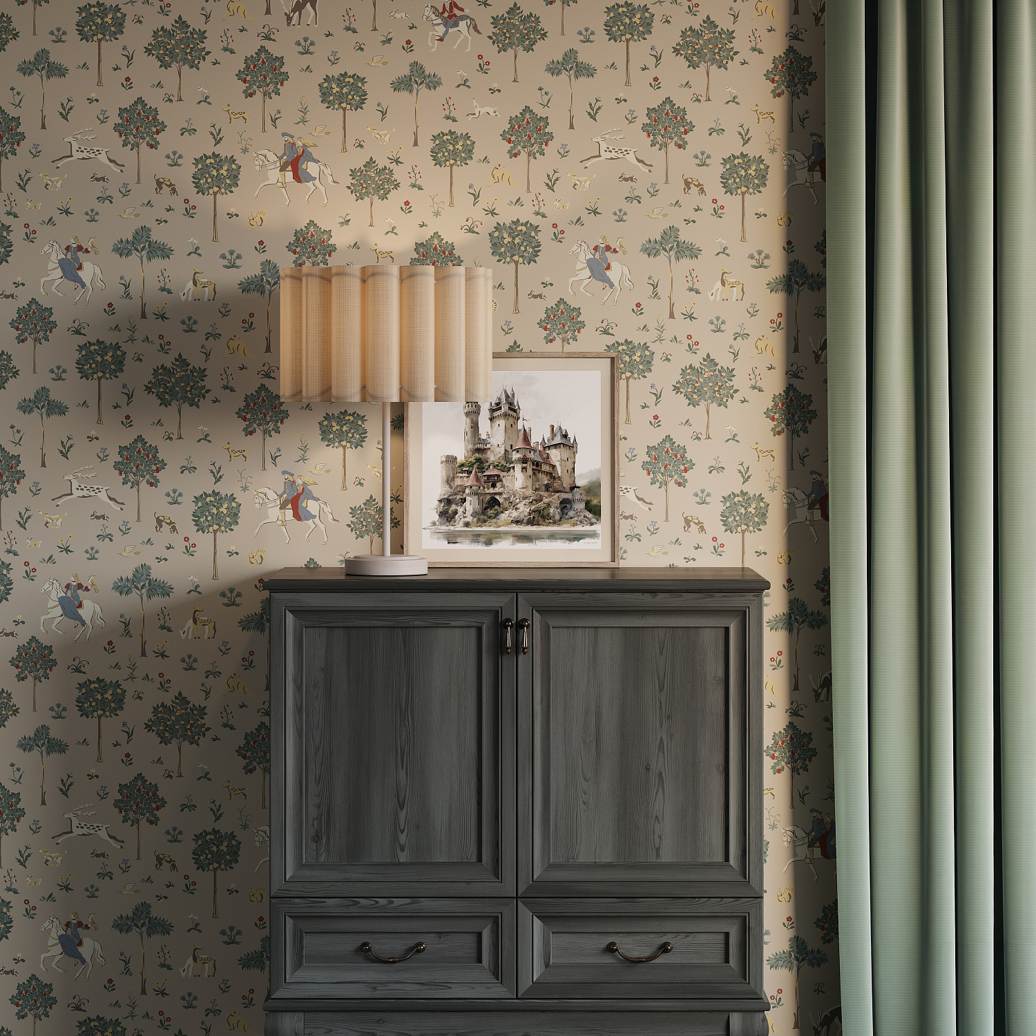 Новинка в ассортименте: флизелиновые обои и панно Loymina «Шервуд»