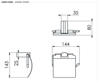 Бумагодержатель Remer Lounge LN60DO, золото глянцевое LN60DO