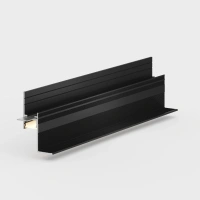 Профиль алюминиевый теневой с подсветкой Laconistiq Multilevel Черный RAL 9005 27-21-300 матовый 3000×46,5×28,7
