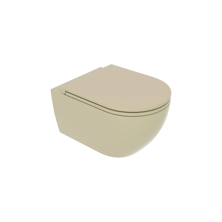 Чаша подвесного унитаза со смывом Smart Clean GSG Ceramic Design Like LKWCSO016, медовый LKWCSO016