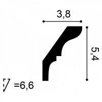 CX112 Карниз Orac Decor из дюрополимера - Плинтус потолочный