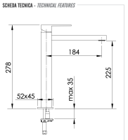 Смеситель для раковины Remer Q-Design QD10LXL QD10LXL
