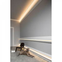 C373 Карниз для подсветки Orac Decor из полиуретана - Плинтус потолочный