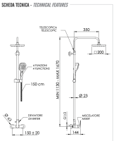 Душевая система Remer Energy EY37ASD20 EY37ASD20