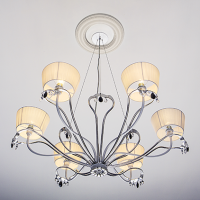 Розетка потолочная с рисунком  1.56.006 из полиуретана Европласт - Орнаментальная розетка