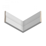 Плинтус напольный из ЛДФ Ultrawood  Base 0015 (2440 x 127 x 19 мм.)