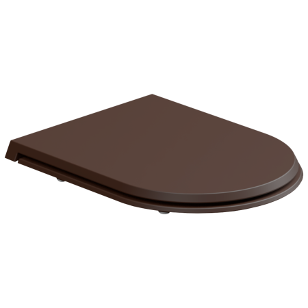 Крышка с сиденьем для подвесного унитаза с микролифтом GSG Ceramic Design Cruise CRCOPRSLTICR035, Cacao Matt CRCOPRSLTICR035