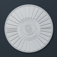 Розетка потолочная с рисунком 1.56.801 из полиуретана Европласт - Орнаментальная розетка