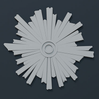 Розетка потолочная с рисунком 1.56.803 из полиуретана Европласт - Орнаментальная розетка