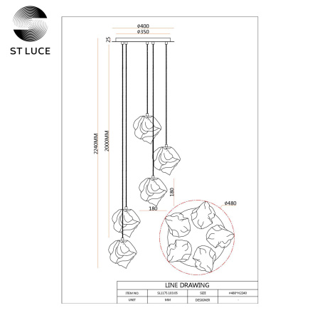 Подвесной светильник ST Luce Portici SL1175.303.05