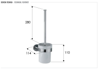 Ершик Remer Guest GS66NO, черный матовый GS66NO