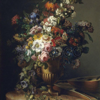 Картина: Francesc Lacoma i Fontanet, Vase with Flowers