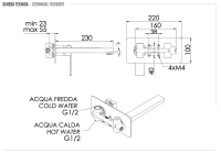 Смеситель для раковины Remer Qubika Q15L Q15L