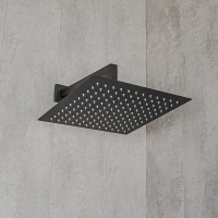Верхний душ 30х30 см с кронштейном 30 см Mariani B1415Q0500, черный матовый B1415Q0500
