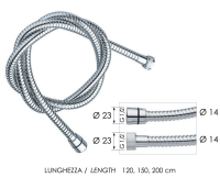 Шланг для душа 150 см Remer 333CN150 333CN150