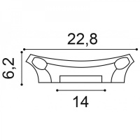 K201 Капитель (верх) пилястры Orac Decor из полиуретана - Декоративные пилястры