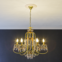 Розетка потолочная гладкая  1.56.013 из полиуретана Европласт