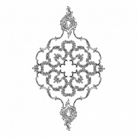 Розетка RODECOR 87004rc потолочная из полимерного гипса - Готовое решение Rodecor из элементов