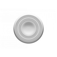 Розетка потолочная гладкая  1.56.708 из полиуретана Европласт