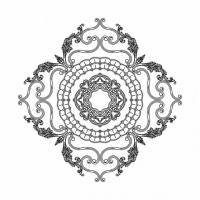 Розетка RODECOR 87502cn потолочная из полимерного гипса - Готовое решение Rodecor из элементов