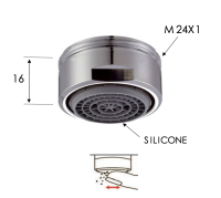 Аэратор смесителя для раковины Easy Clean M24X1 Remer 83NESI 83NESI