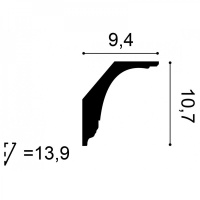 C402 Карниз Orac Decor из полиуретана - Плинтус потолочный с рисунком