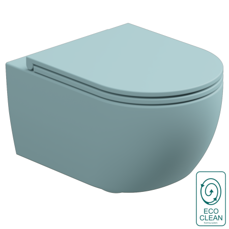 Чаша подвесного унитаза со смывом Eco Clean (торнадо) GSG Ceramic Design Like LKWCSOEC037, Ice Matt LKWCSOEC037