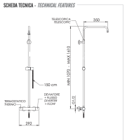 Душевая система термостатическая Remer Elegance EQ32ASSDXV, сталь EQ32ASSDXV