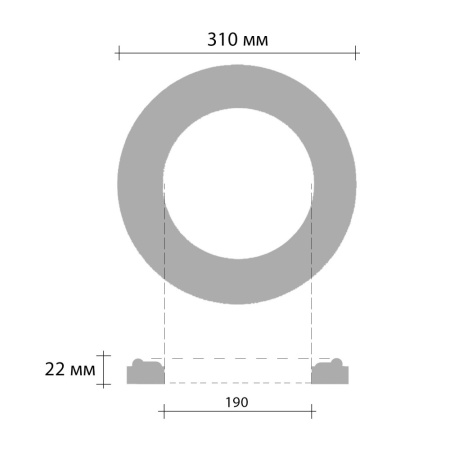 Розетка потолочная  DR52