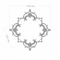 Розетка RODECOR 87014rc потолочная из полимерного гипса - Готовое решение Rodecor из элементов