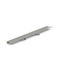 Микроплинтус LACONISTIQ micro 19 ARM Серебро анодированное (19х5,5х2450мм) 7 зажимов в комплекте