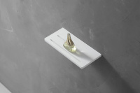 Полочка для ванной комнаты ABBER Stein AS1653 белая матовая