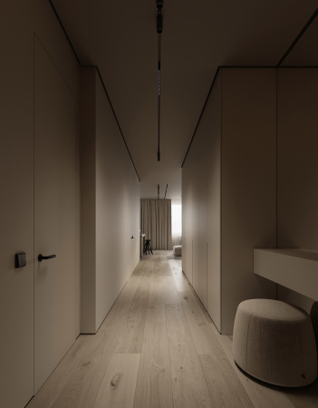 Профиль алюминиевый теневой под покраску с подсветкой Decaro D006 2000×75×70
