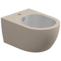 Биде подвесное биколор GSG Ceramic Design Like LKBISOBI000/034, White/Sabbia Matt LKBISOBI000/034