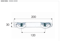 Крючок двойной Remer RB312СR RB312CR