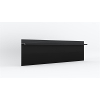 Скрытый плинтус LACONISTIQ REGULAR, под подсветку, черный МУАР RAL9005 (80х13х3000мм)