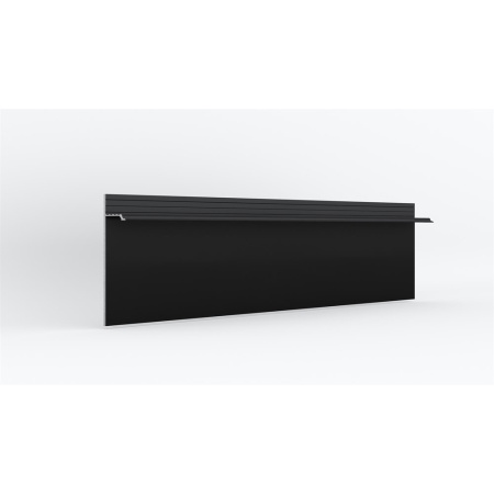 Скрытый плинтус LACONISTIQ REGULAR, под подсветку, черный МУАР RAL9005 (80х13х3000мм)